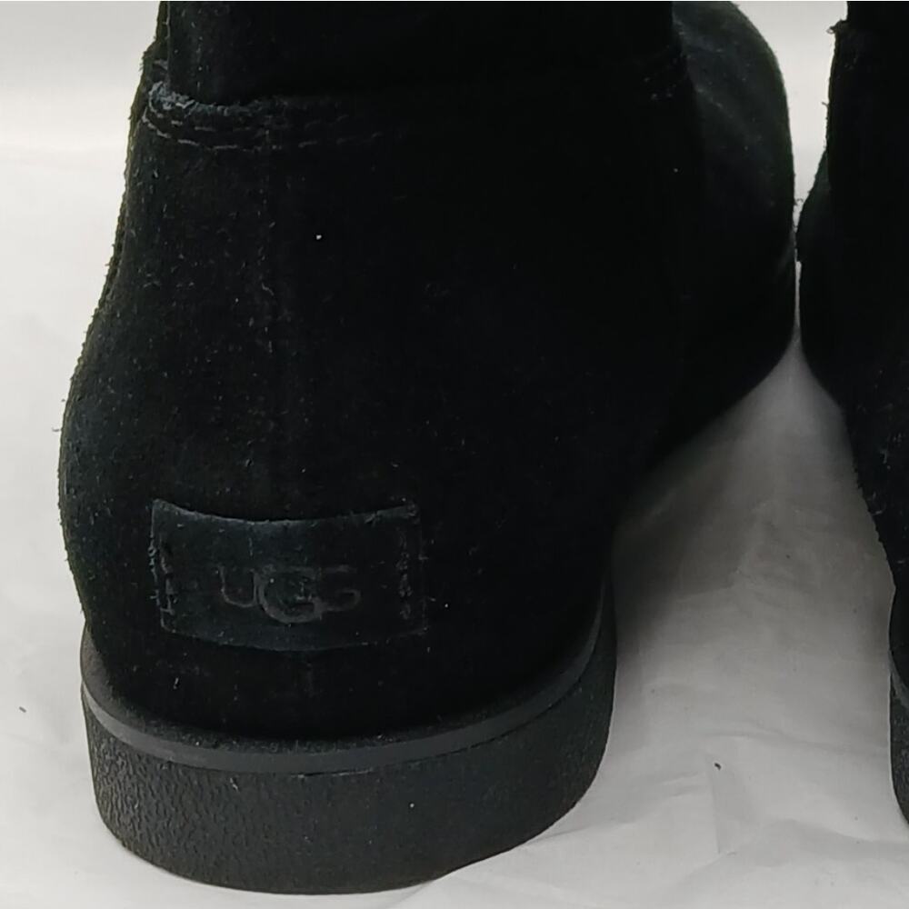 UGG Josefene Boots Women's Size 6 Black Suede Slip On Grunge Gorpcore Booties - Picture 8 of 10